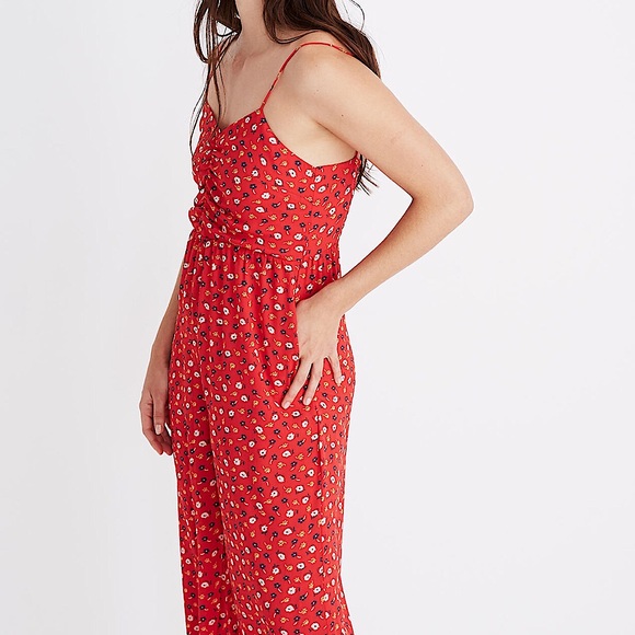 MADEWELL Wide Leg Jumpsuit in Prairie Posies - Picture 3 of 5